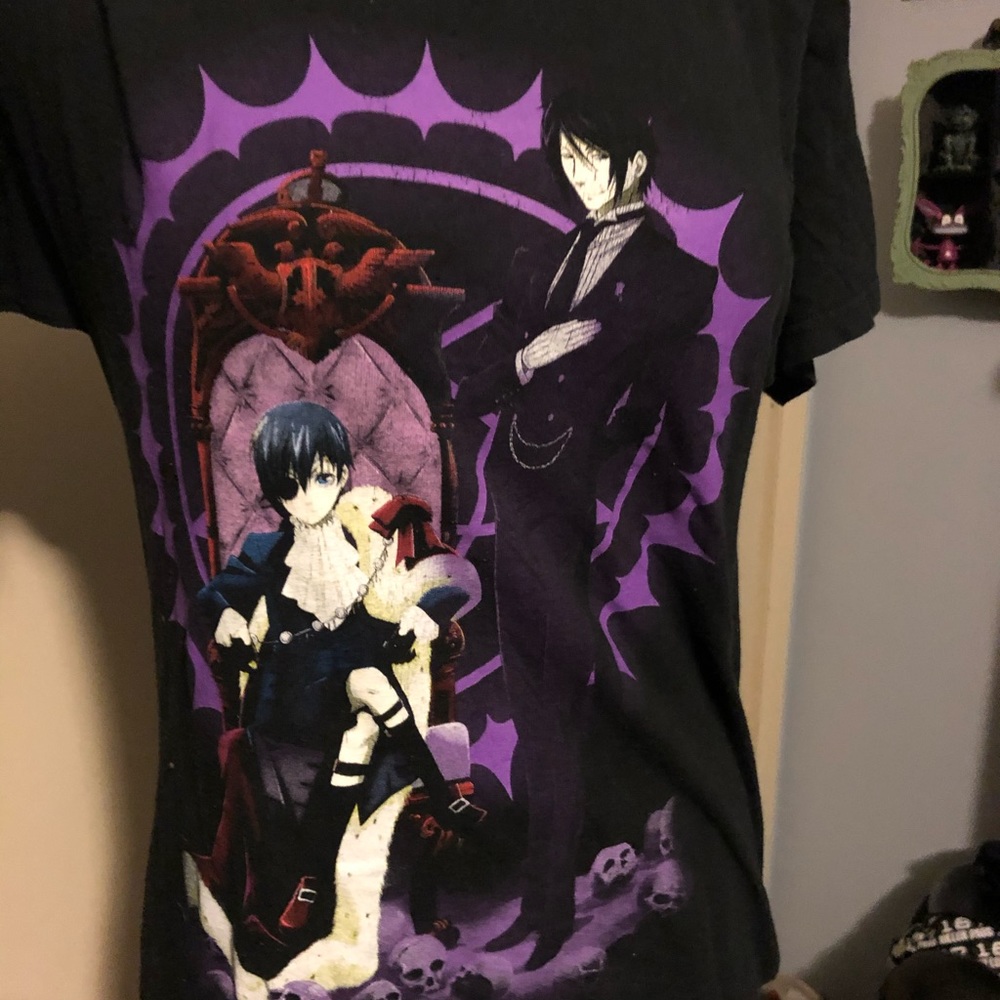 Black Cloak Japanese anime t shirt